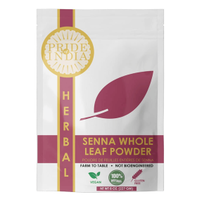 Pride of India | Senna Whole Leaf Powder 8 oz (227 gm) | Bitter & Pungent | Add it to smoothies, juices, hot water | Non-Bioengineered, Caffein-F